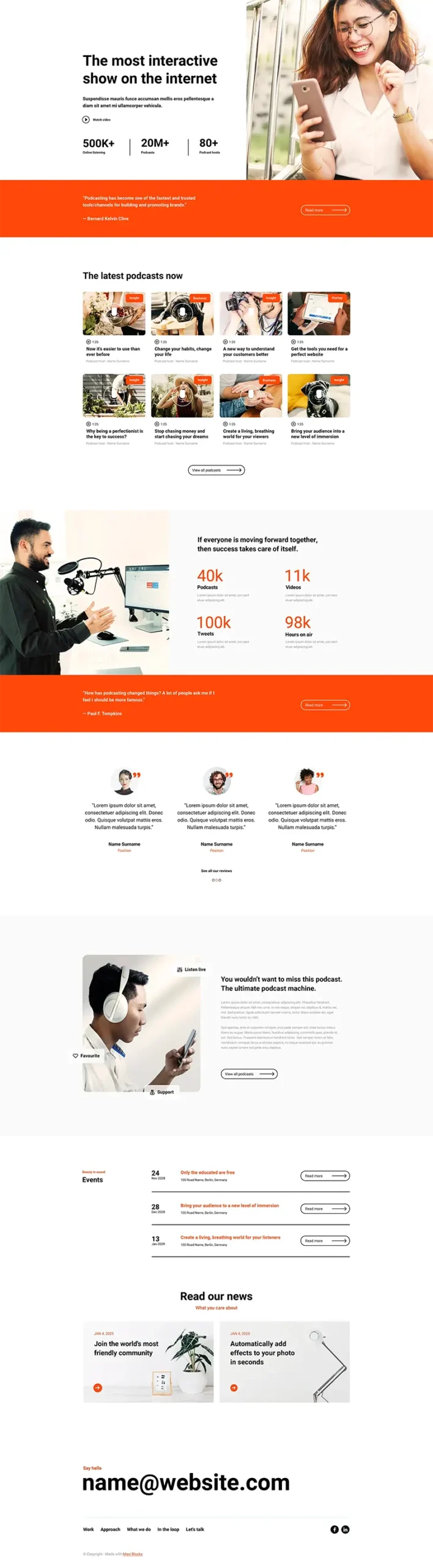 Podcast-page