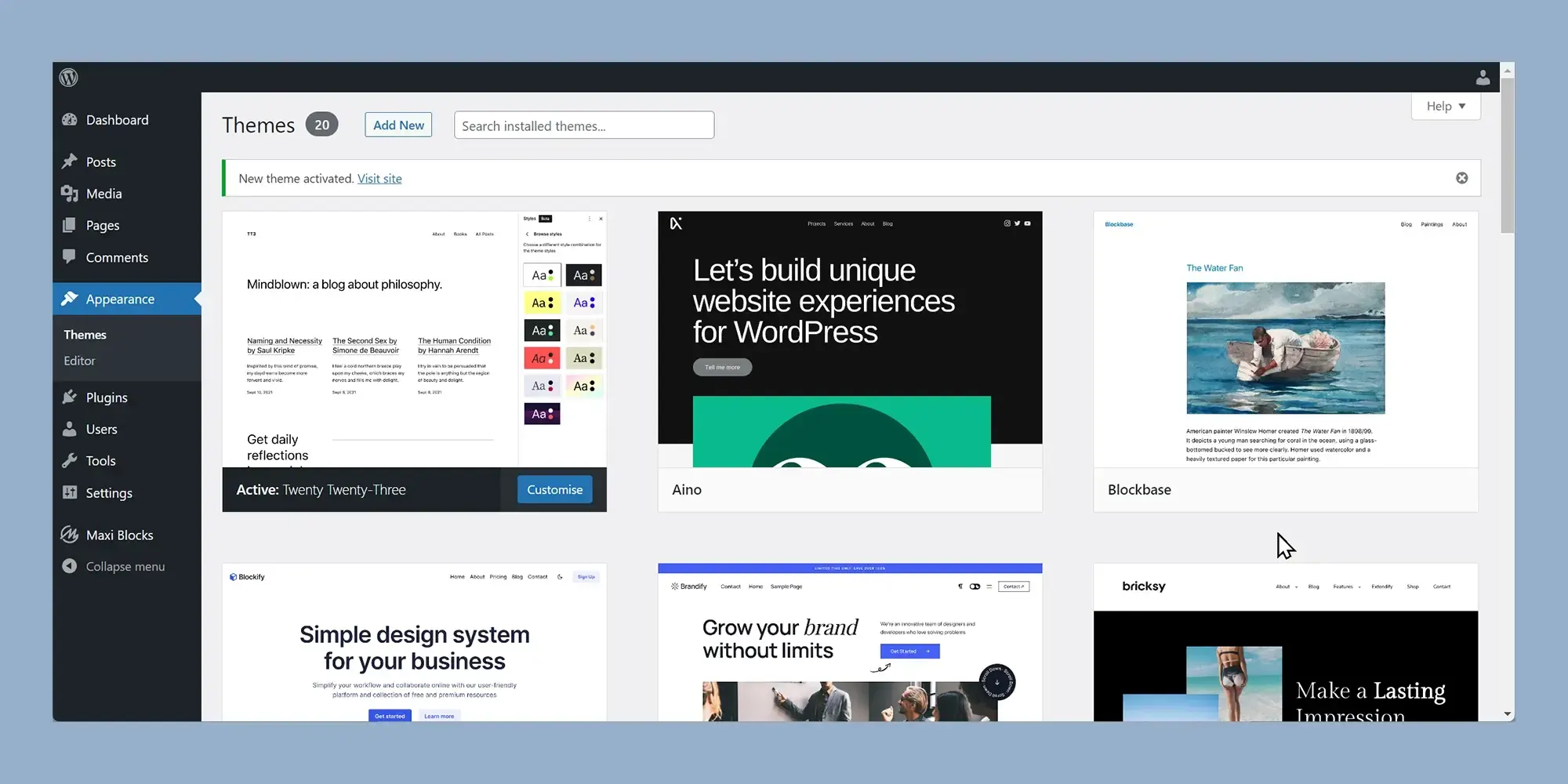 Use the new WordPress Gutenberg editor 9 Block compatible themes