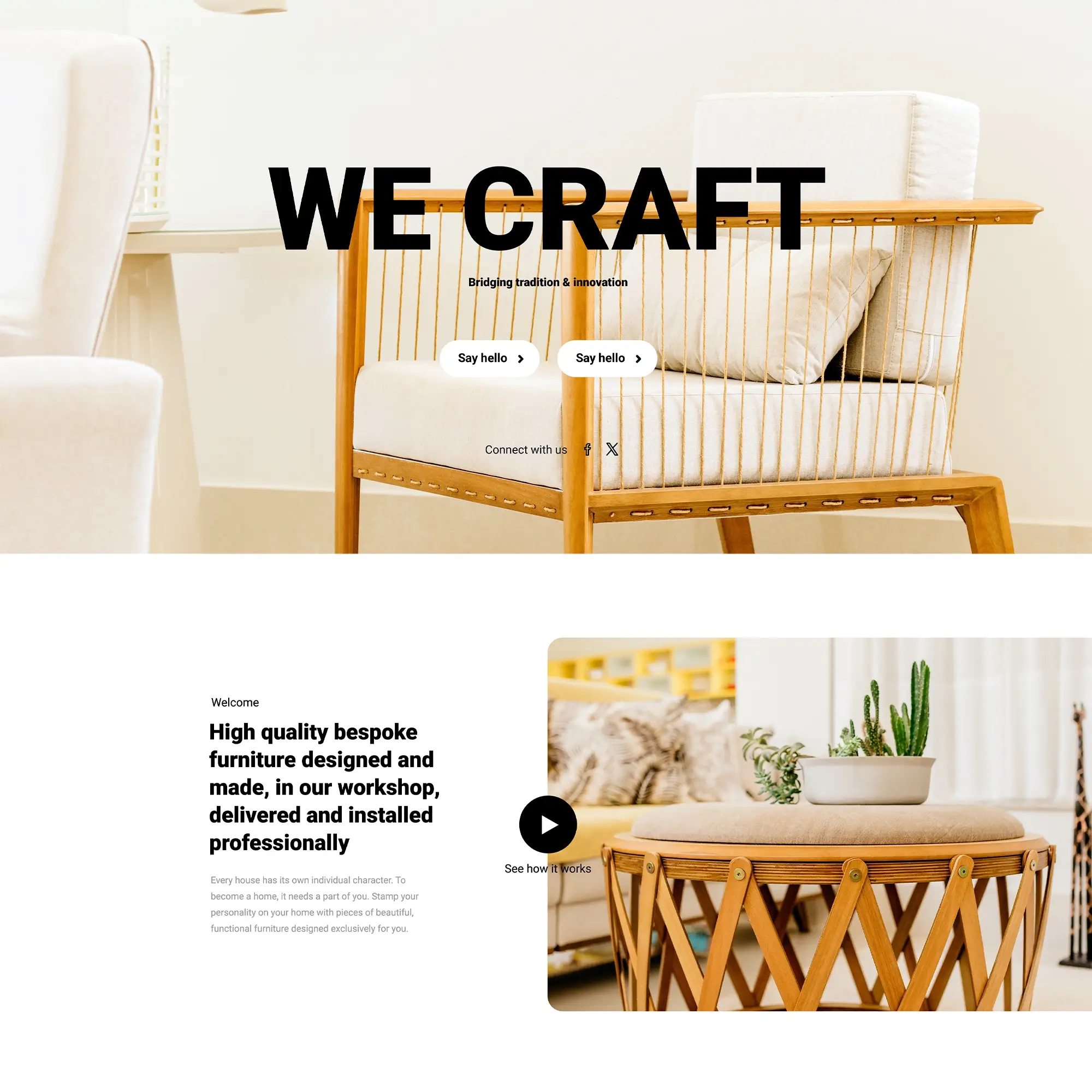 Craftsman home page template