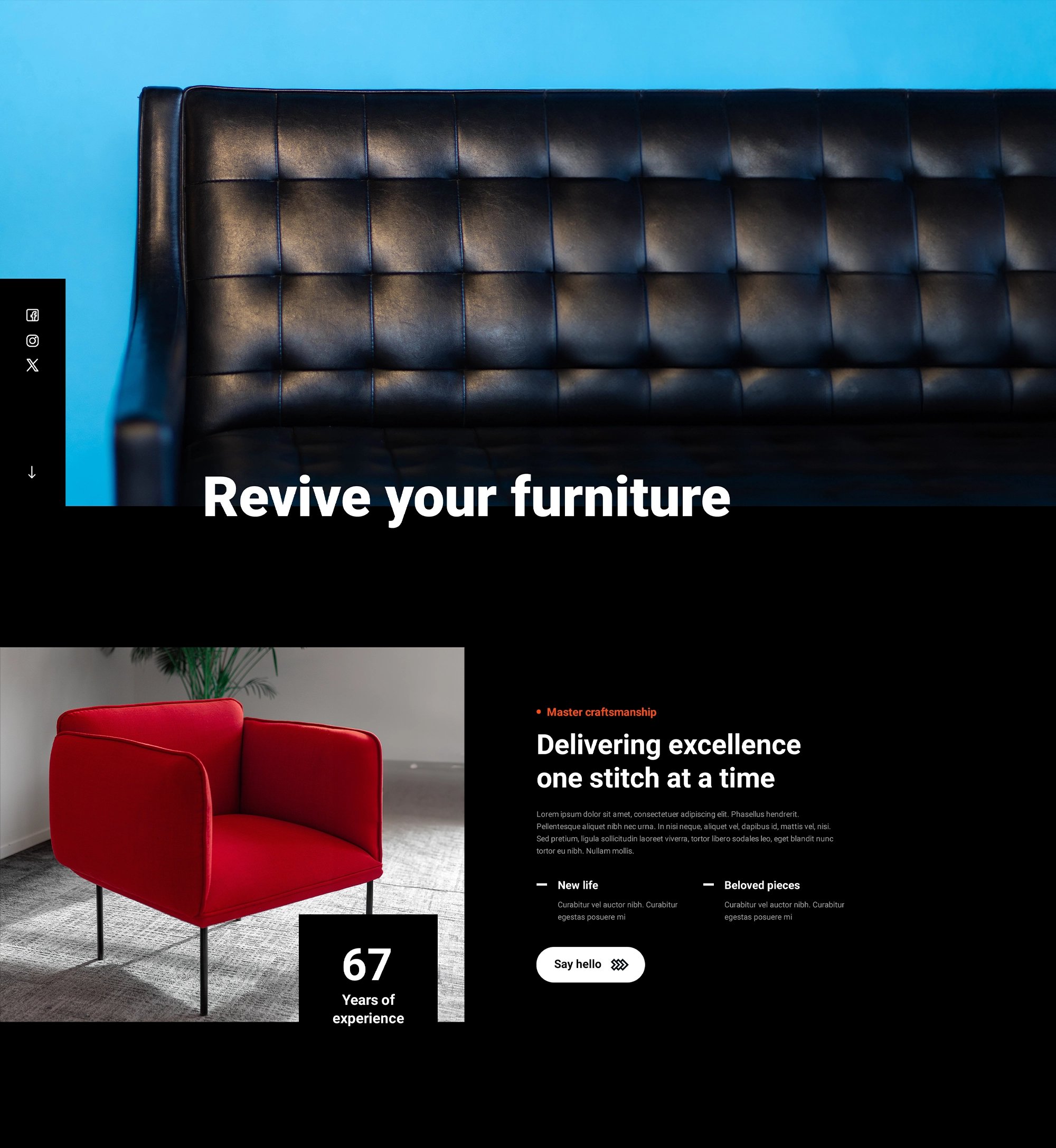 Upholsterer WordPress block theme guide 1 Modern Upholsterer WordPress Block Theme