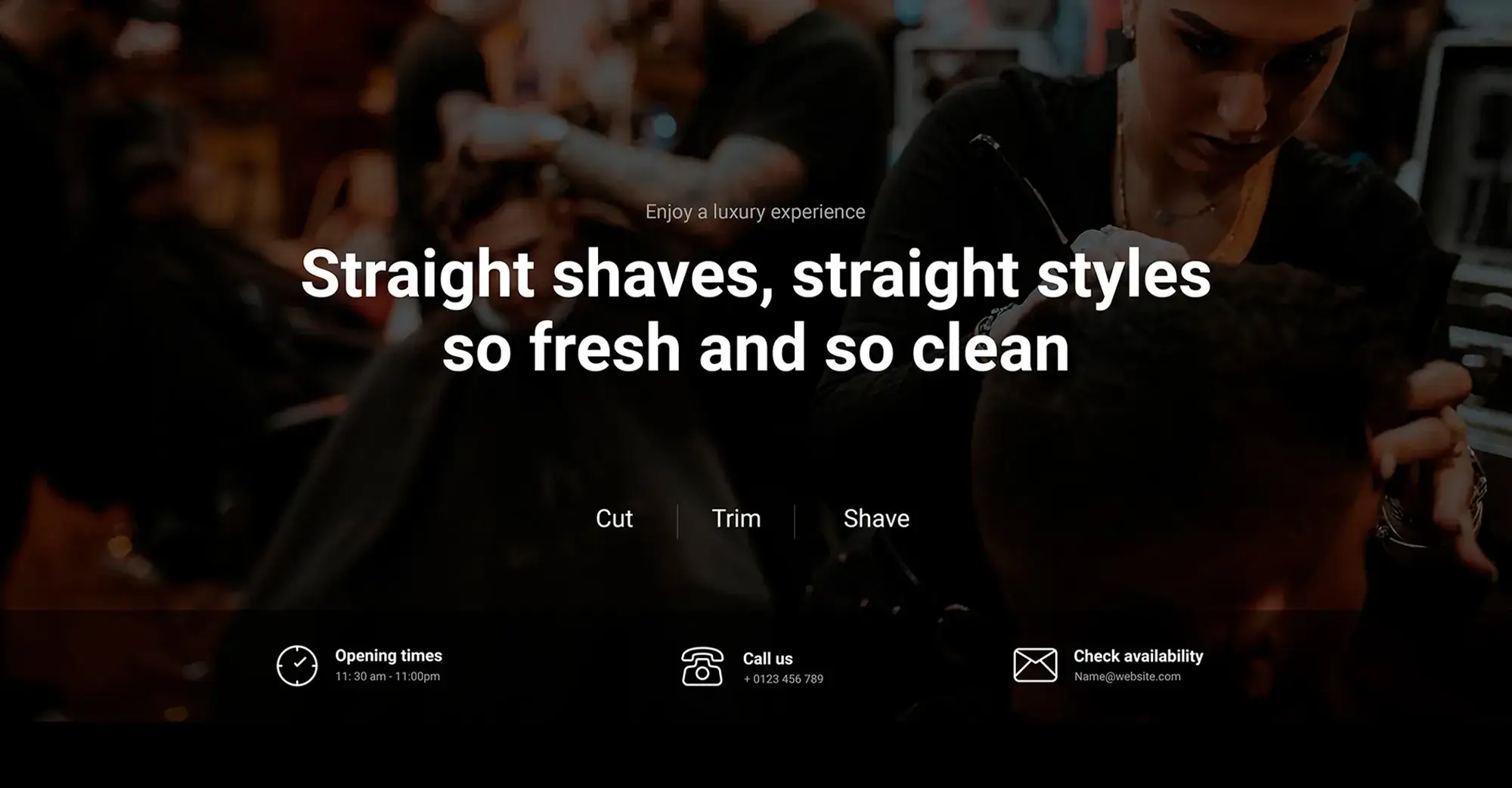 Barber3 WordPress block template