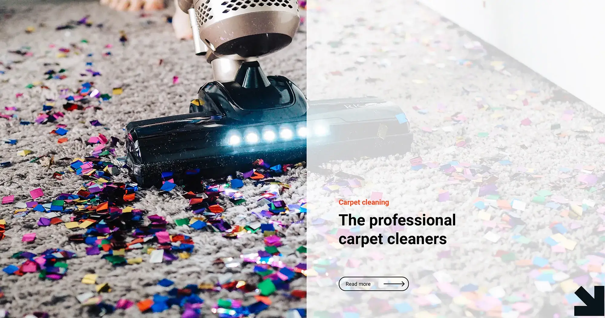 Carpet cleaner WordPress block template