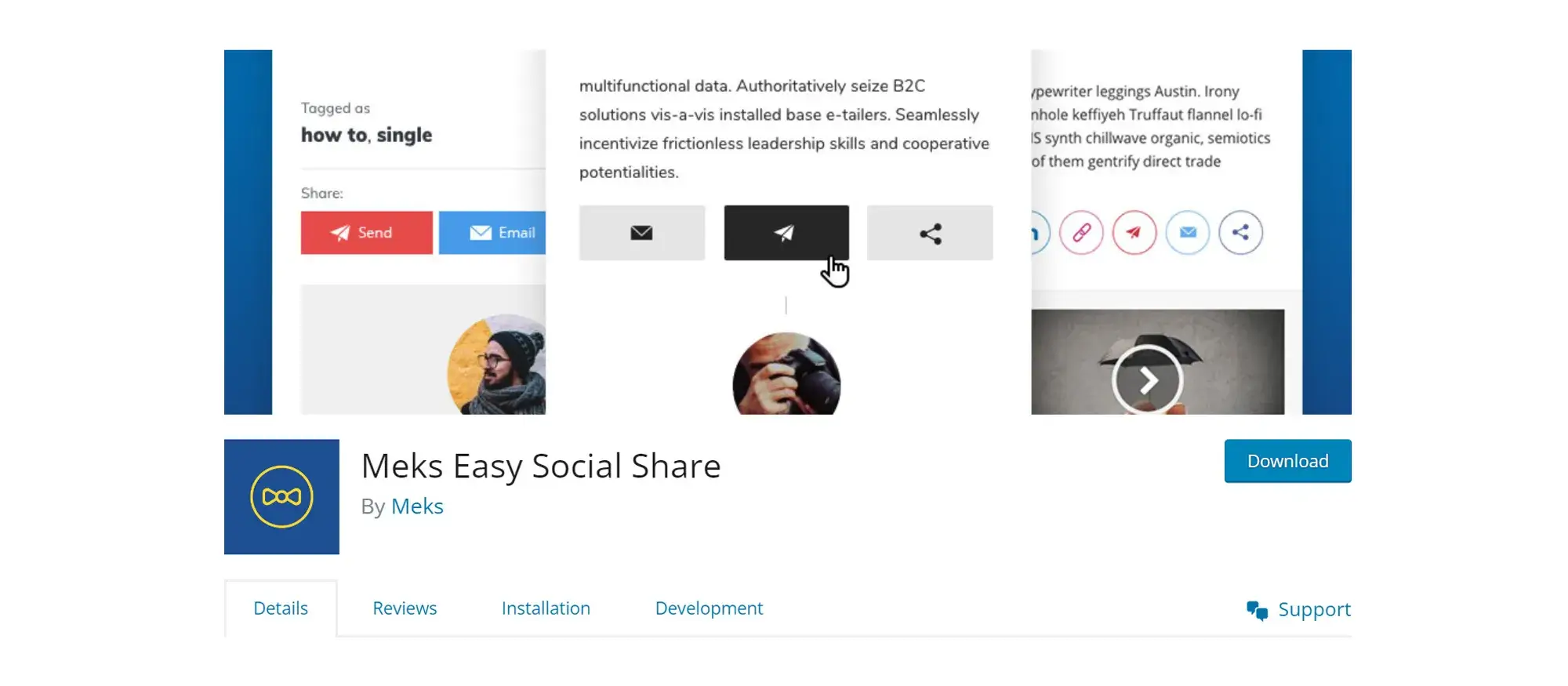 Meks Easy Social Share