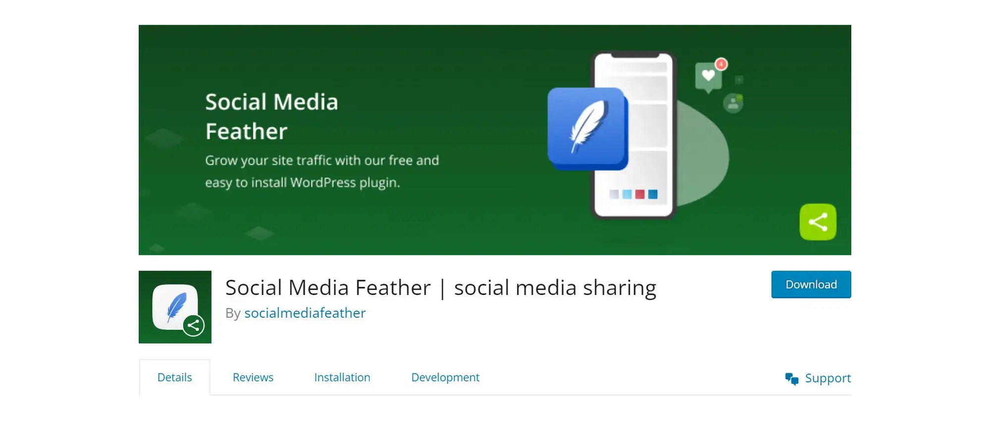Social Media Feather