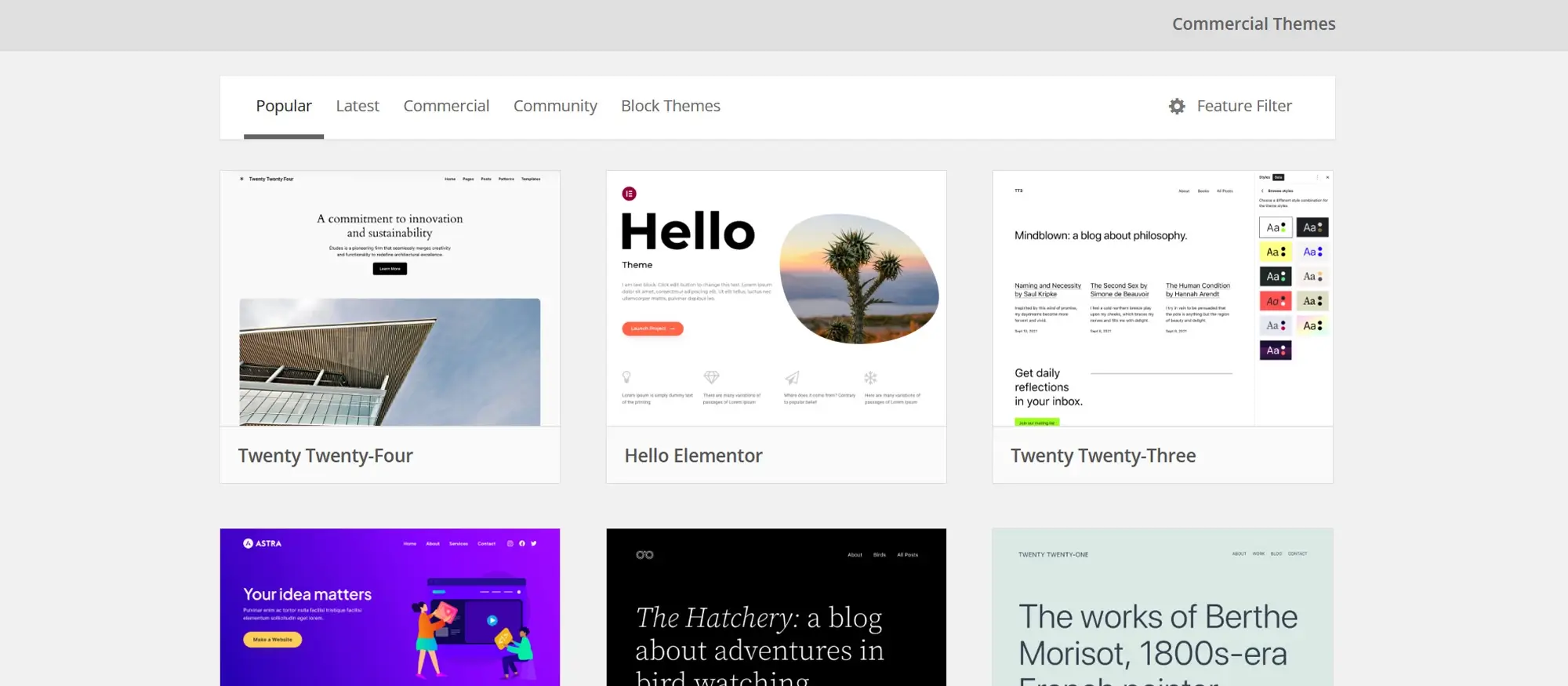 WordPress getting started with block themes