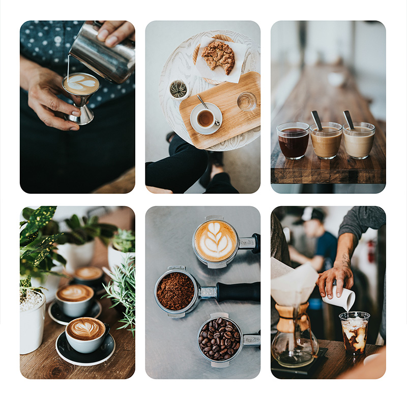Coffee shop WordPress pattern