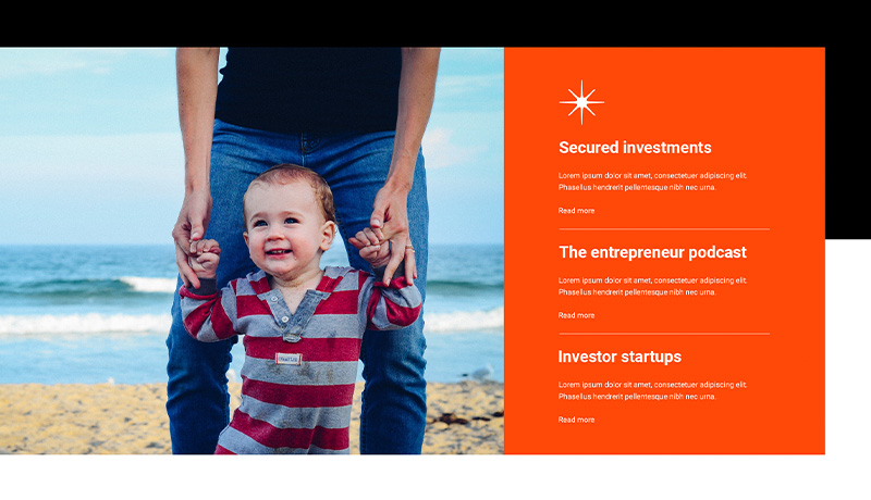 WordPress block theme Investment homepage