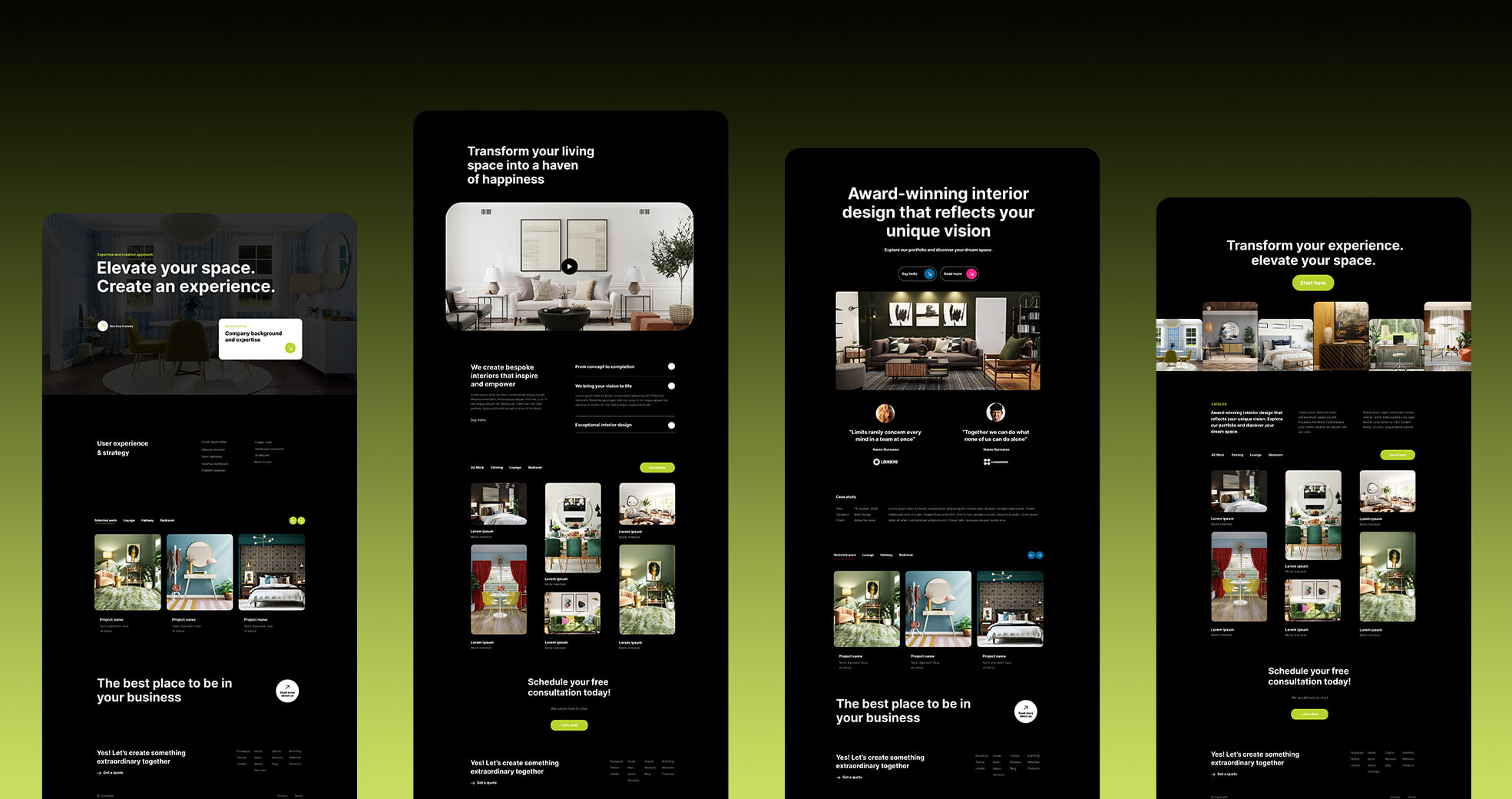 Ready to use Divi builder layouts 4 Divi portfolio