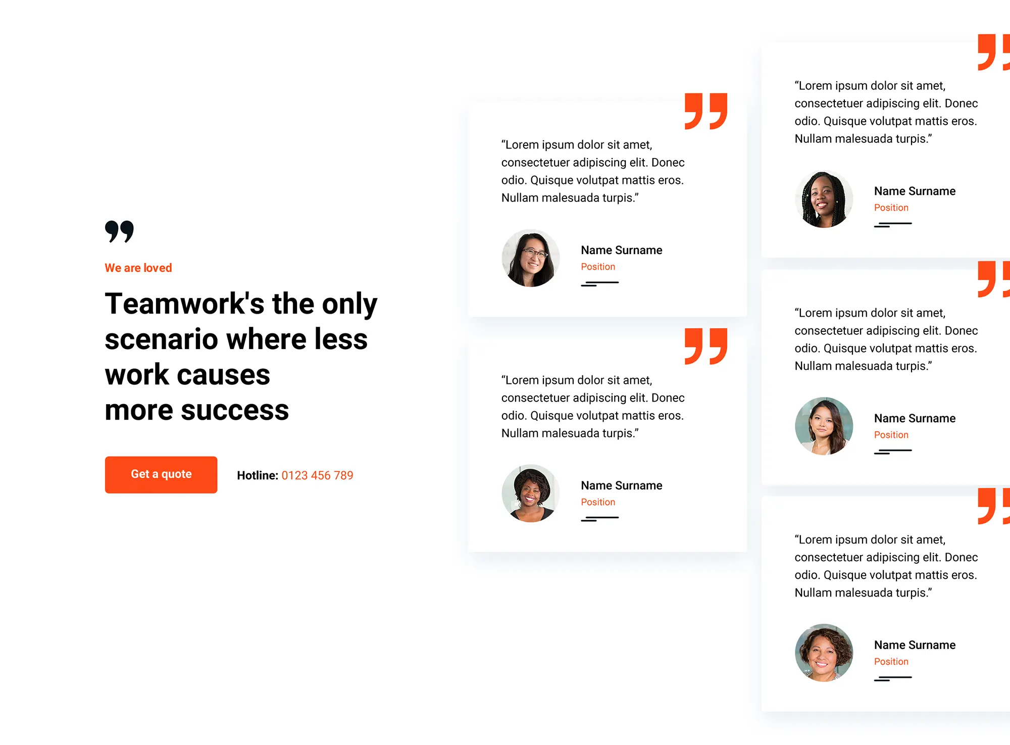 The MaxiBlocks WordPress pattern library 5 WordPress testimonial pattern