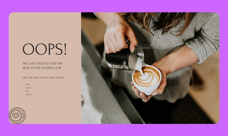 2 New starter sites, custom colour upgrades, search result templates and community requests | Issue #41 3 Cofee shop 404 page design